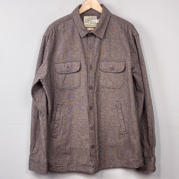 Grayers Other - Grayers Shirt Jacket Mens Sz XL Brown Cold Weather Rated Cotton‎ Utility Shacket